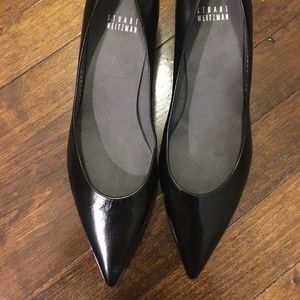 Stuart Weitzman Black Leather Hells
